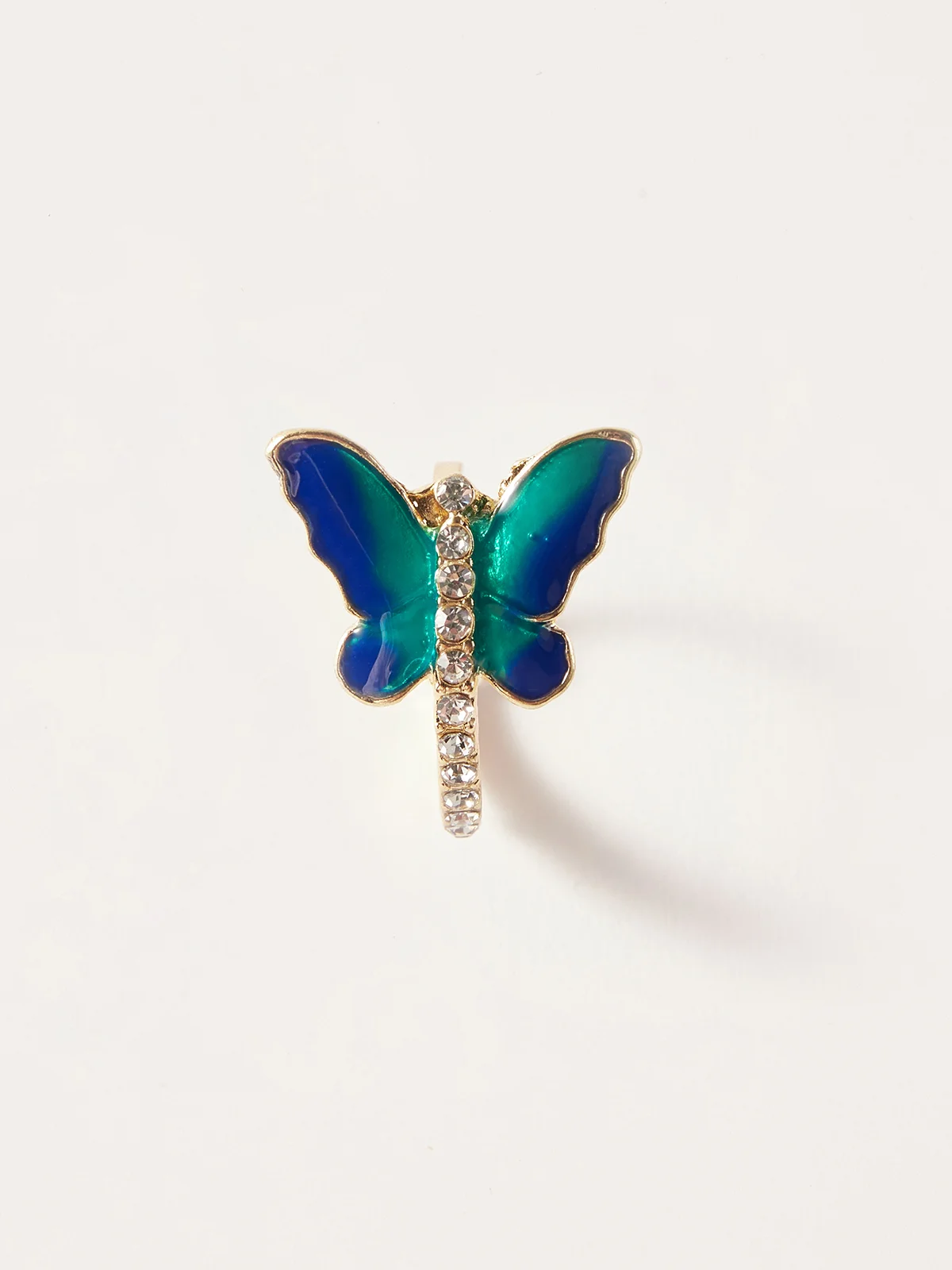 JFN Rhinestone Butterfly Ring