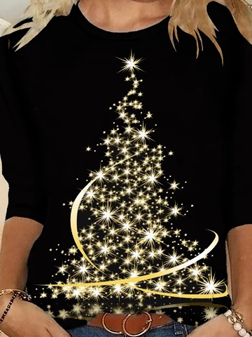 Christmas tree Crew Neck T-shirt