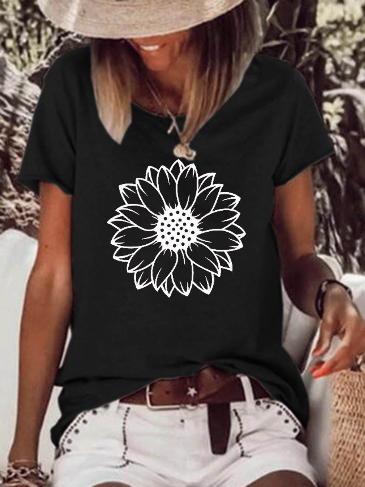 Women's Short Sleeve Tee T-shirt Summer Letter Crew Neck Going Out Casual Top