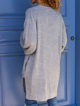 JFN Casual Plain Sweater Coat