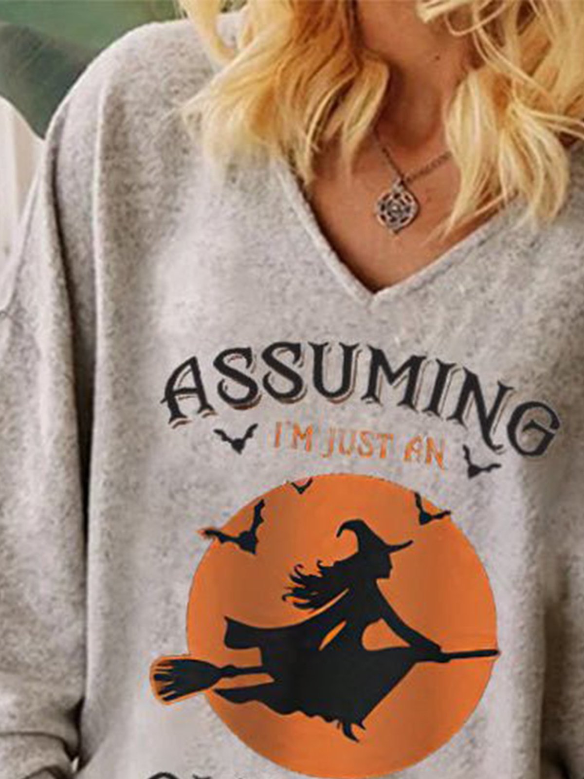 Halloween Text Letters Casual Top