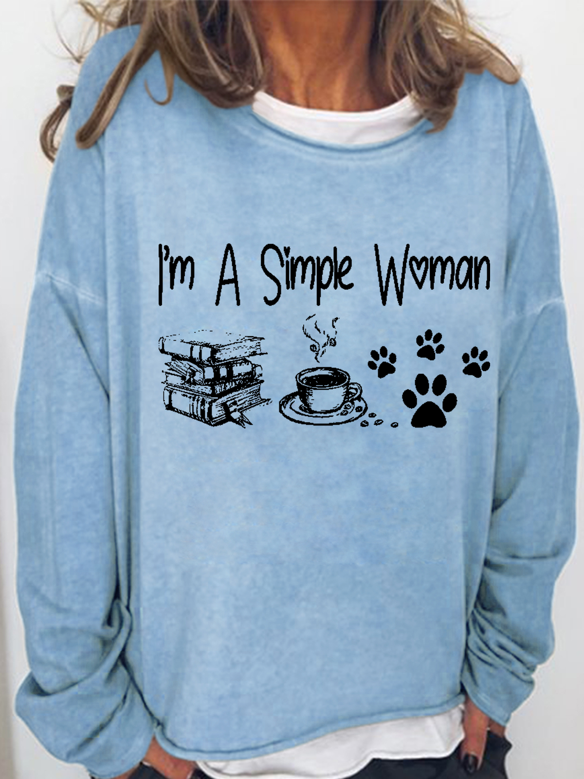 Women's Crew Neck Animal Simple Spring/Fall Long Sleeve Sweatshirt