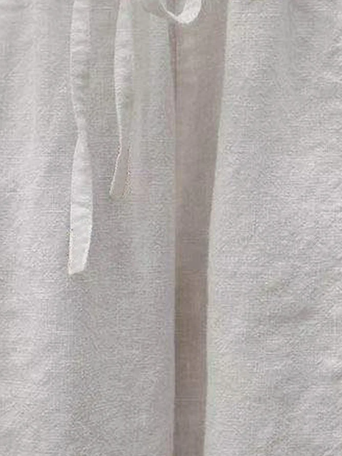 JFN Cotton Plain Lace Pants