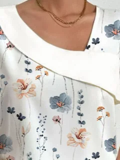 Casual Floral Others Blouse