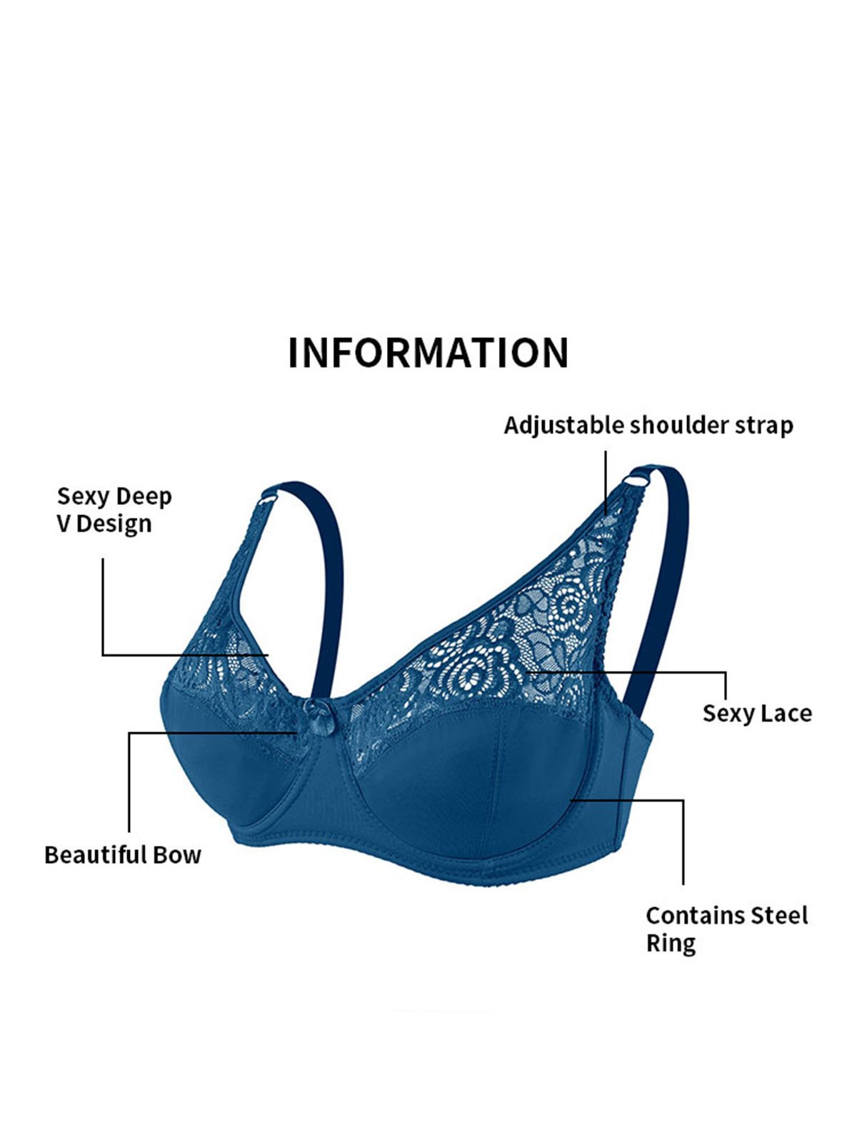 Ultra Thin C/D Cup Push Up Adjustable Sexy Lace Underwire Bra