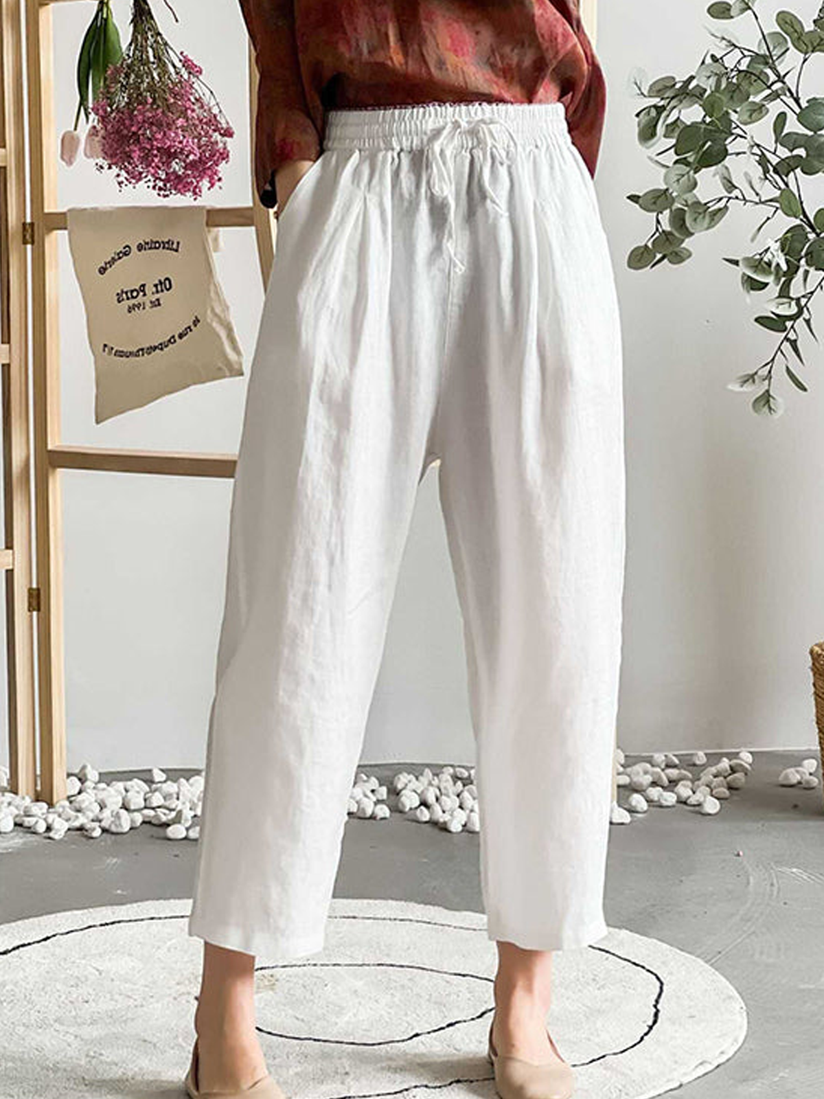 Loose Cotton Linen Pants