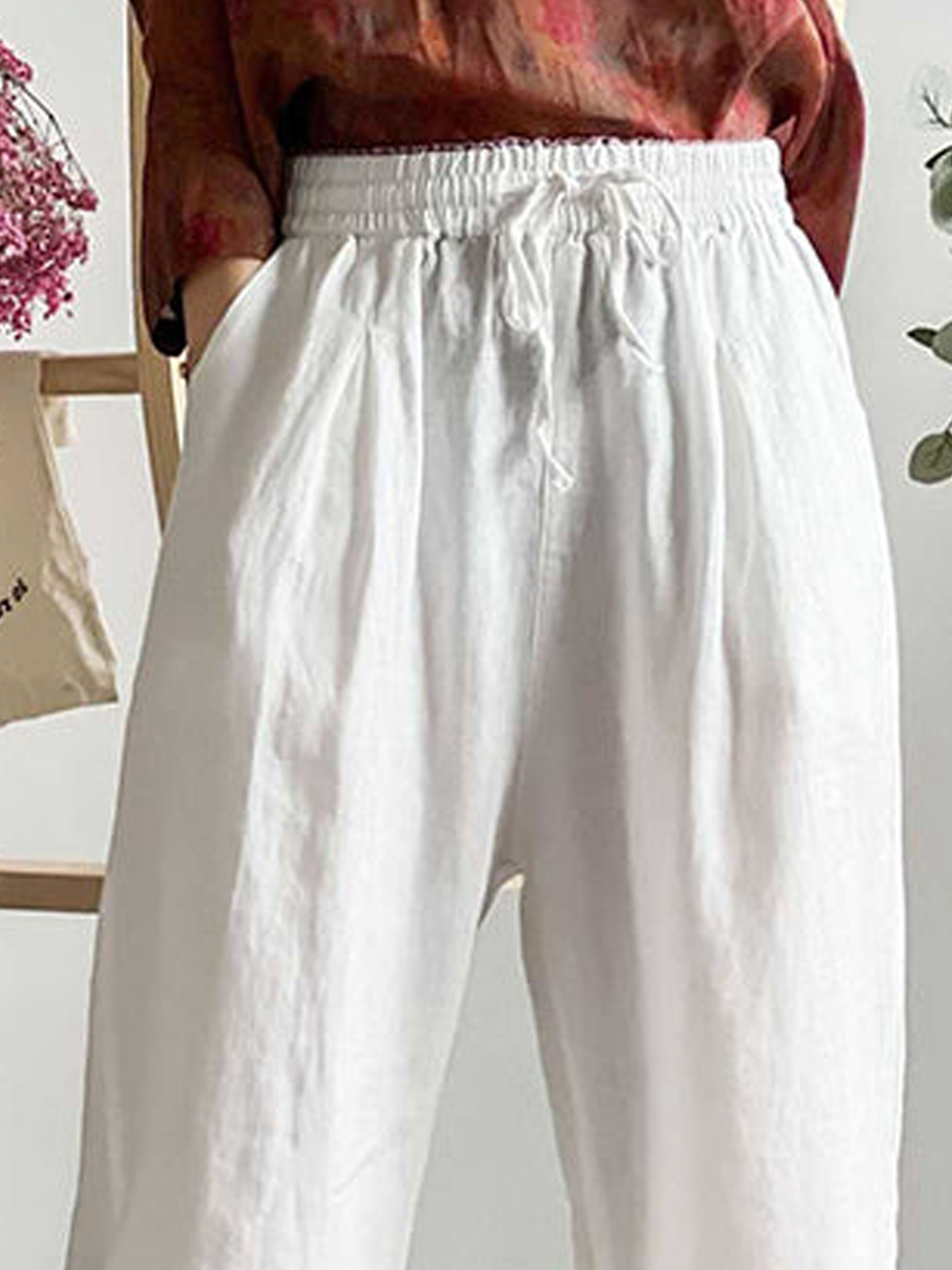 Loose Cotton Linen Pants