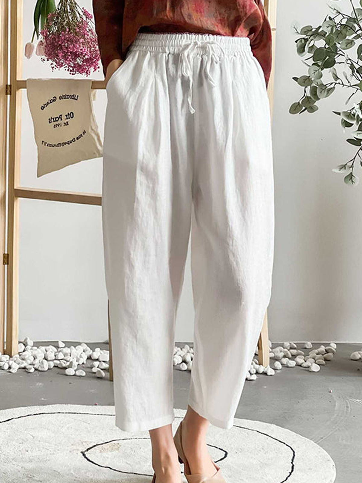 Loose Cotton Linen Pants