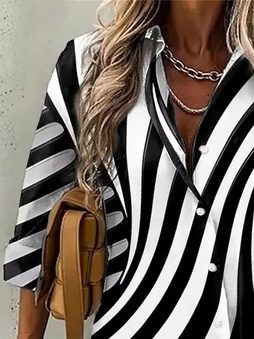 Casual Geometric Blouse