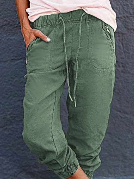 JFN Casual Cotton Plain Pants