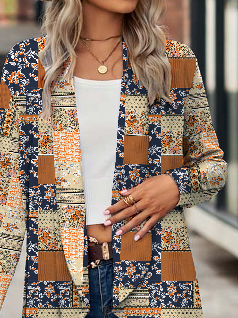 Wrap Casual Floral Loose Kimono