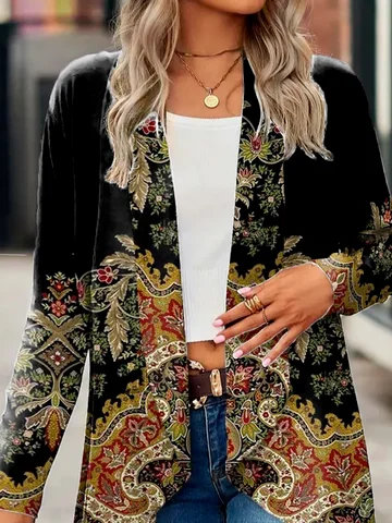 Plus size Ethnic Casual Kimono