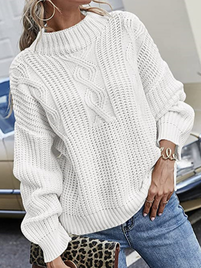 Casual Plain Wool/Knitting Sweater | justfashionnow