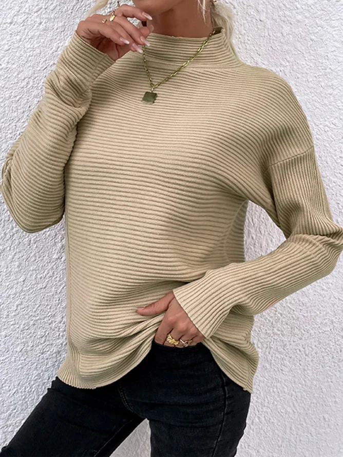 Casual Turtleneck Sweatshirt