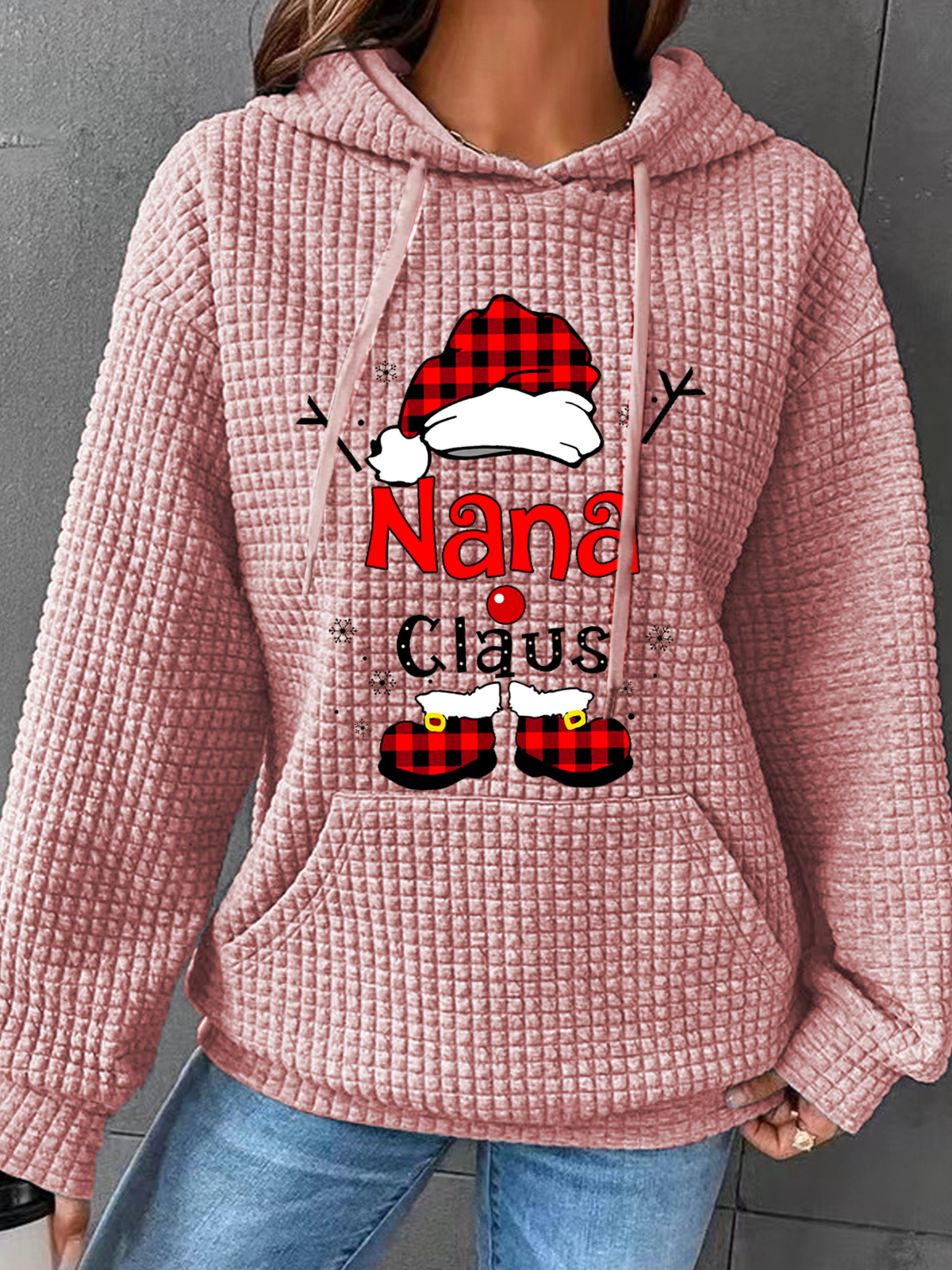 Women's Santa Claus Spring/Fall Long Sleeve Casual Daily Hoodie