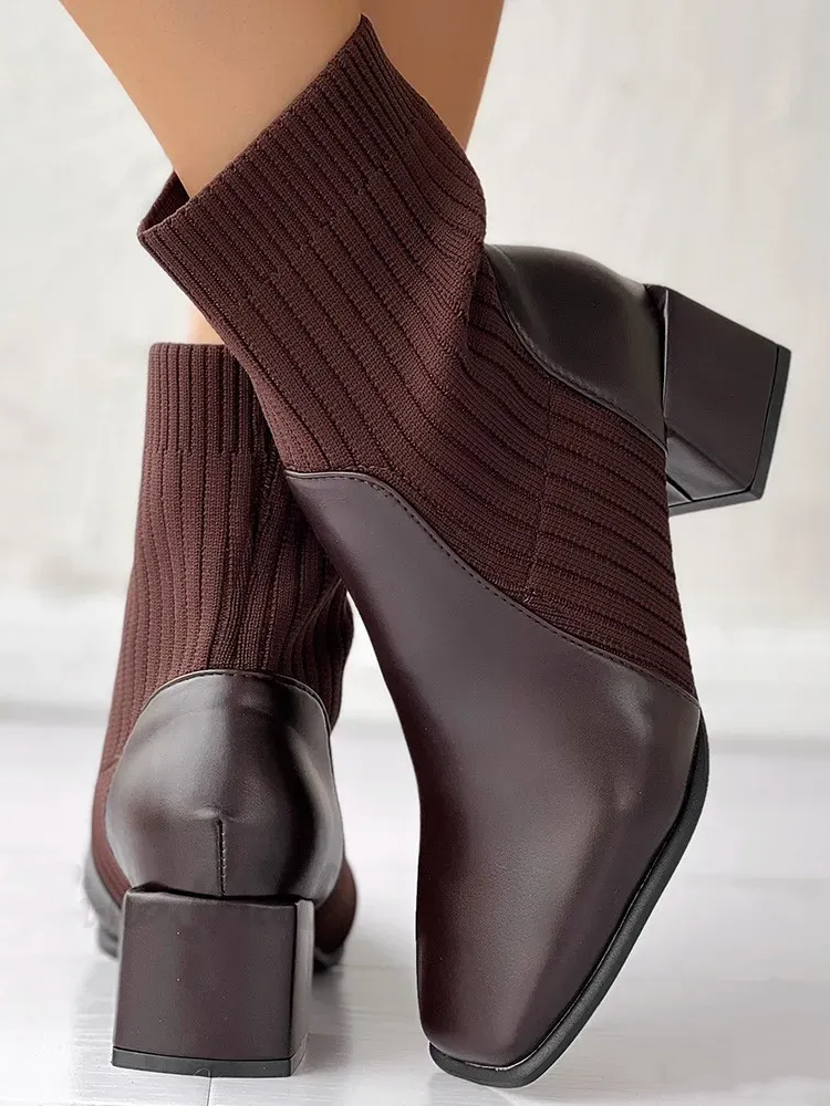 Pu Autumn Casual Chelsea Boots