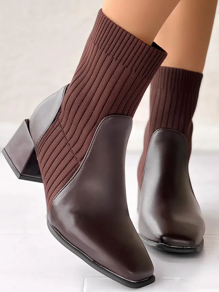 Pu Autumn Casual Chelsea Boots