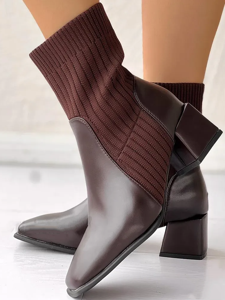 Pu Autumn Casual Chelsea Boots