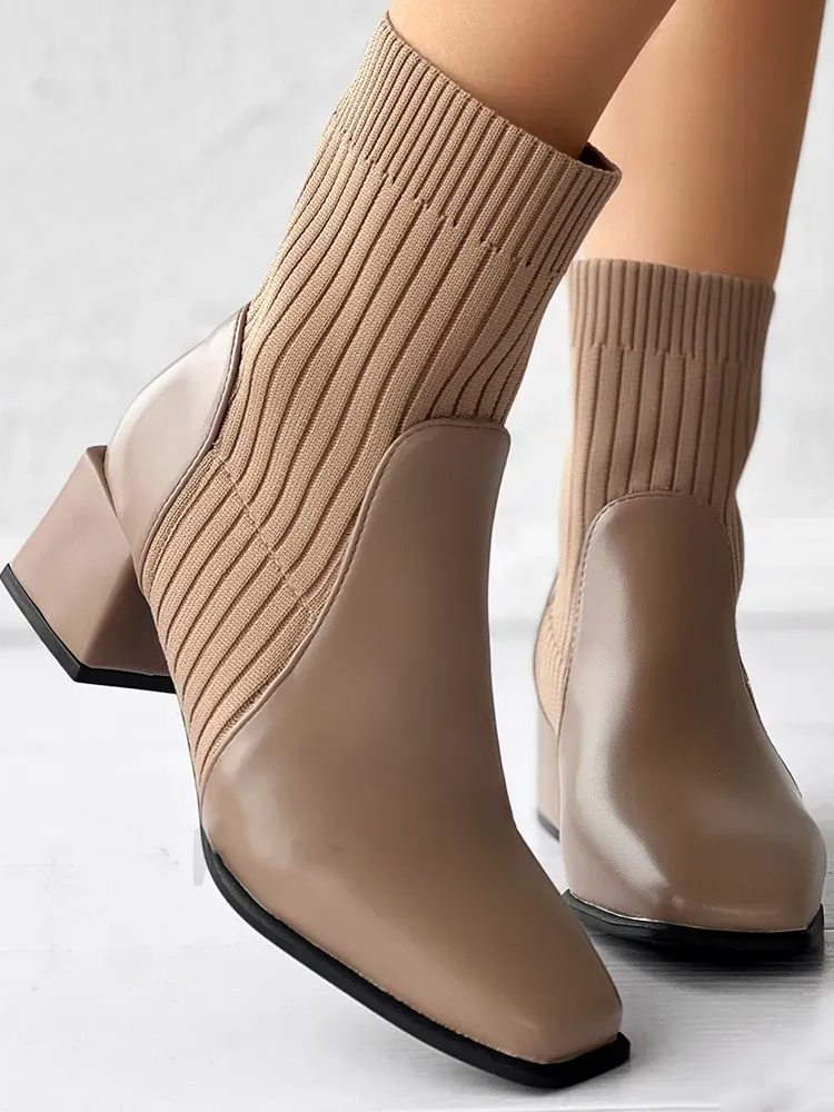 Pu Autumn Casual Chelsea Boots