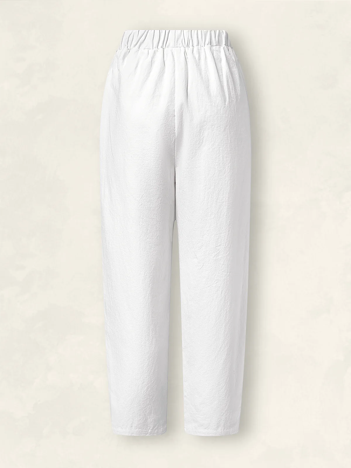 Women's Trousers Elastic Waist Turnip Pants Daily Going Out Casual Cotton Plain Spring/Fall Pants