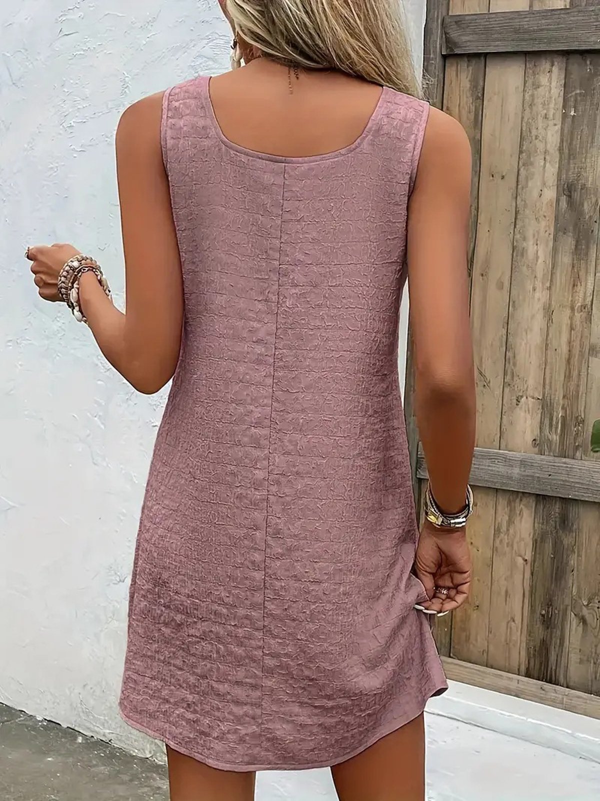 Women's Sleeveless Summer Plain Dress Asymmetrical Daily Going Out Casual Mini A-Line Dress