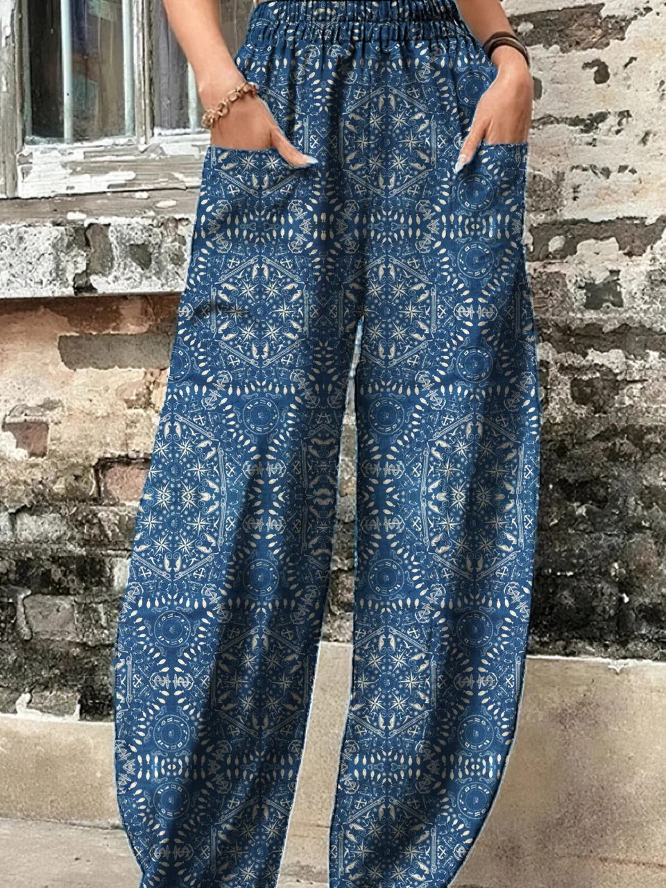 Women's Trousers Harem Pants Daily Going Out Casual Cotton Ethnic Spring/Fall Pants