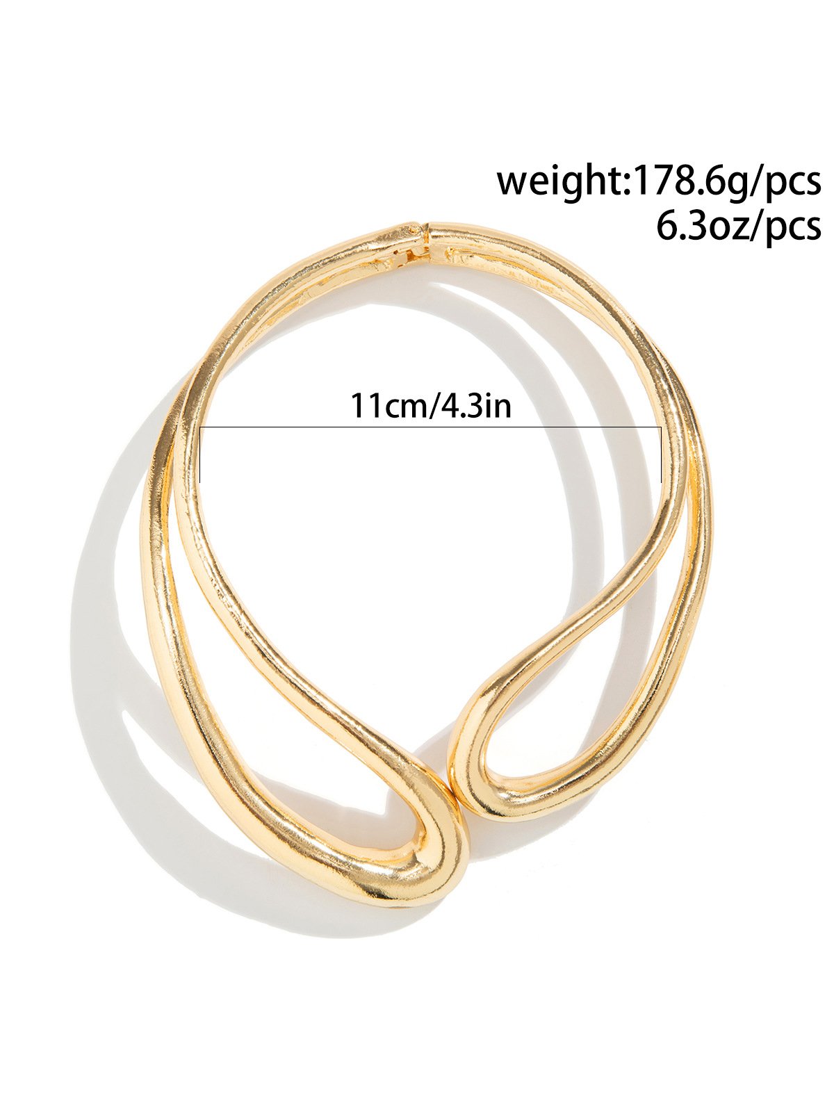 Exaggerated Geometric Hollow Choker