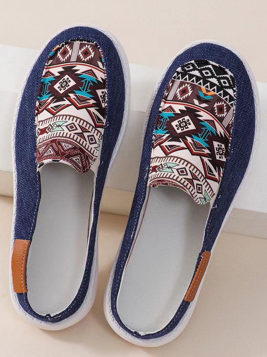 Casual Fabric Ethnic All Season Loafers