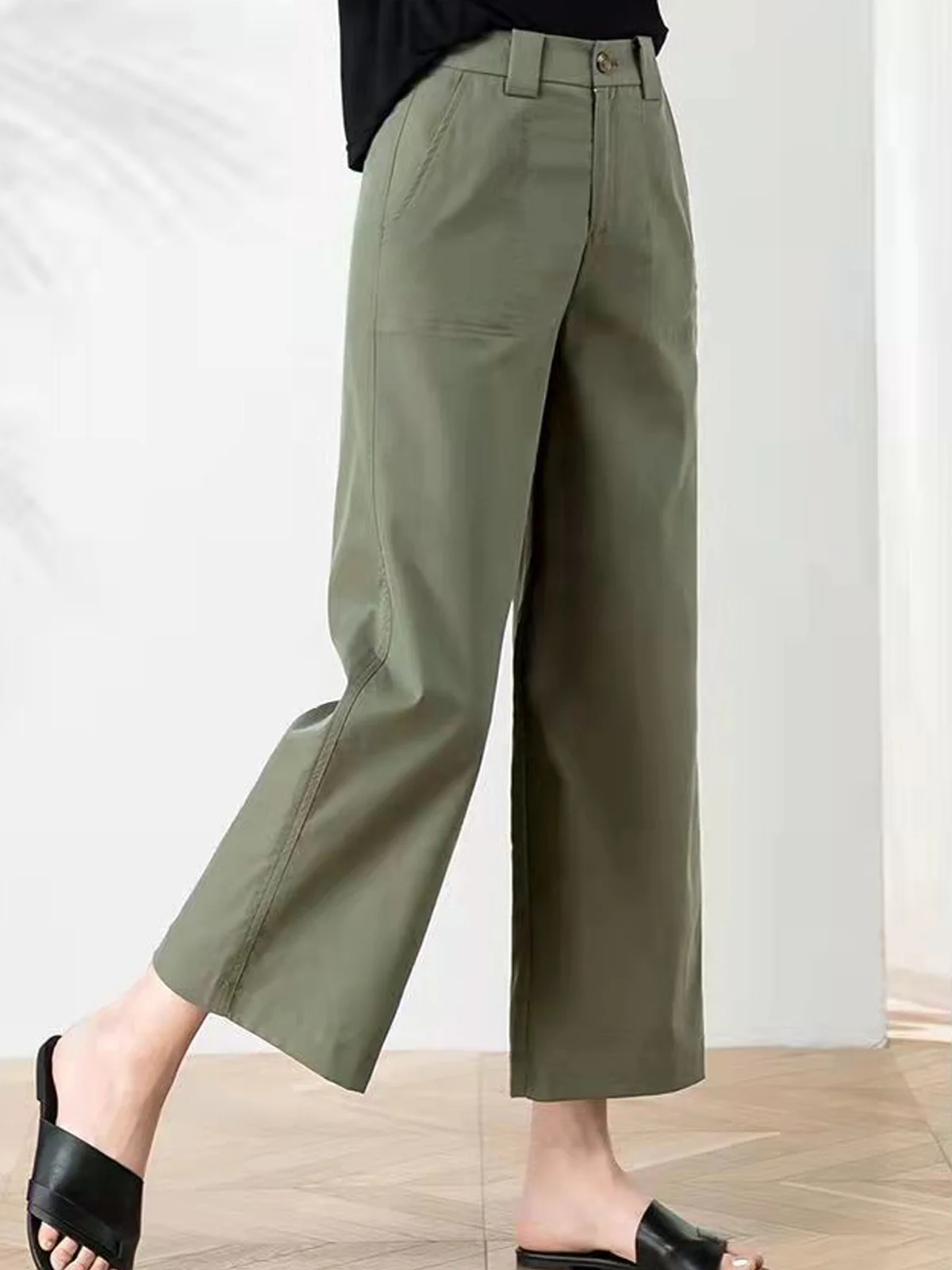 Women's Plain Long Pant Casual Spring/Fall Trousers