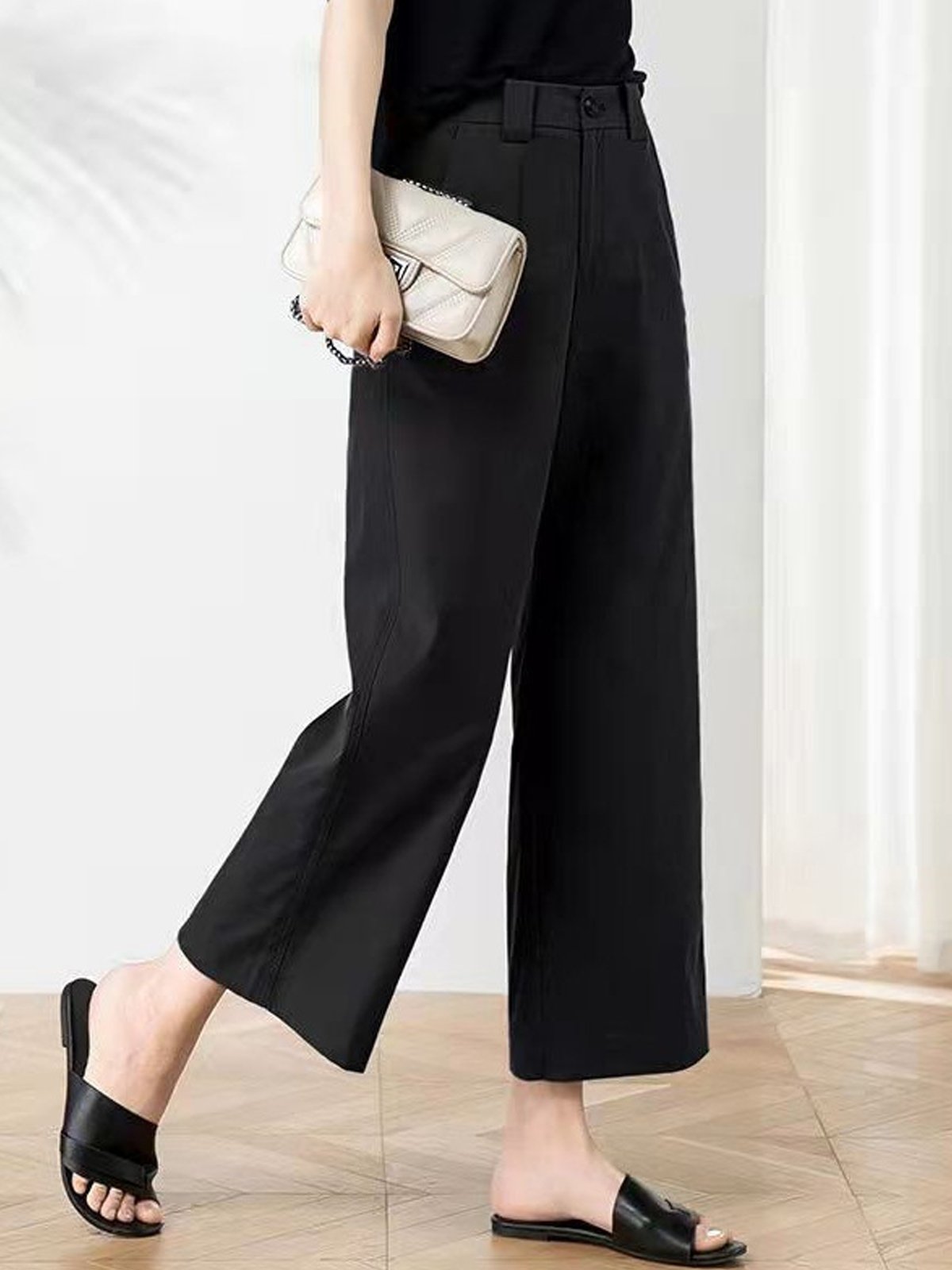 Women's Plain Long Pant Casual Spring/Fall Trousers