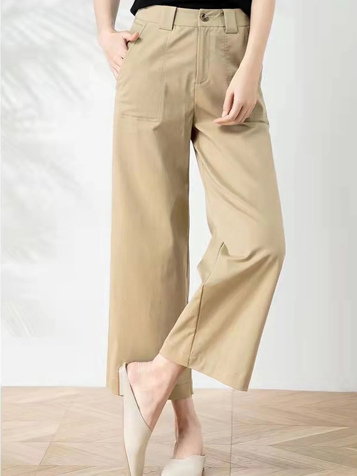 Women's Plain Long Pant Casual Spring/Fall Trousers