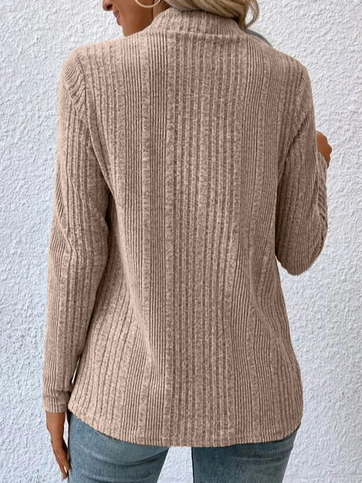 Women's Spring/Fall Outerwear Casual Plain Knitted Shawl Jacket