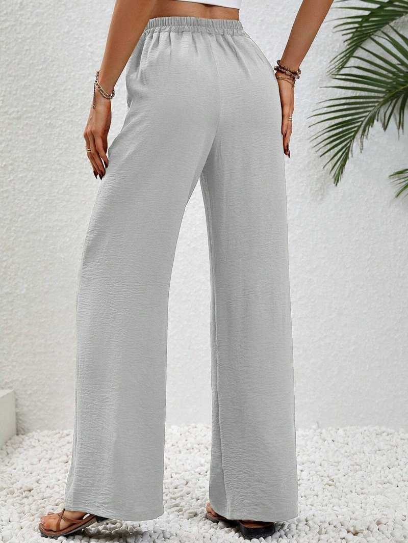 Women's Trousers Daily Going Out Casual Cotton Plain Spring/Fall Pants