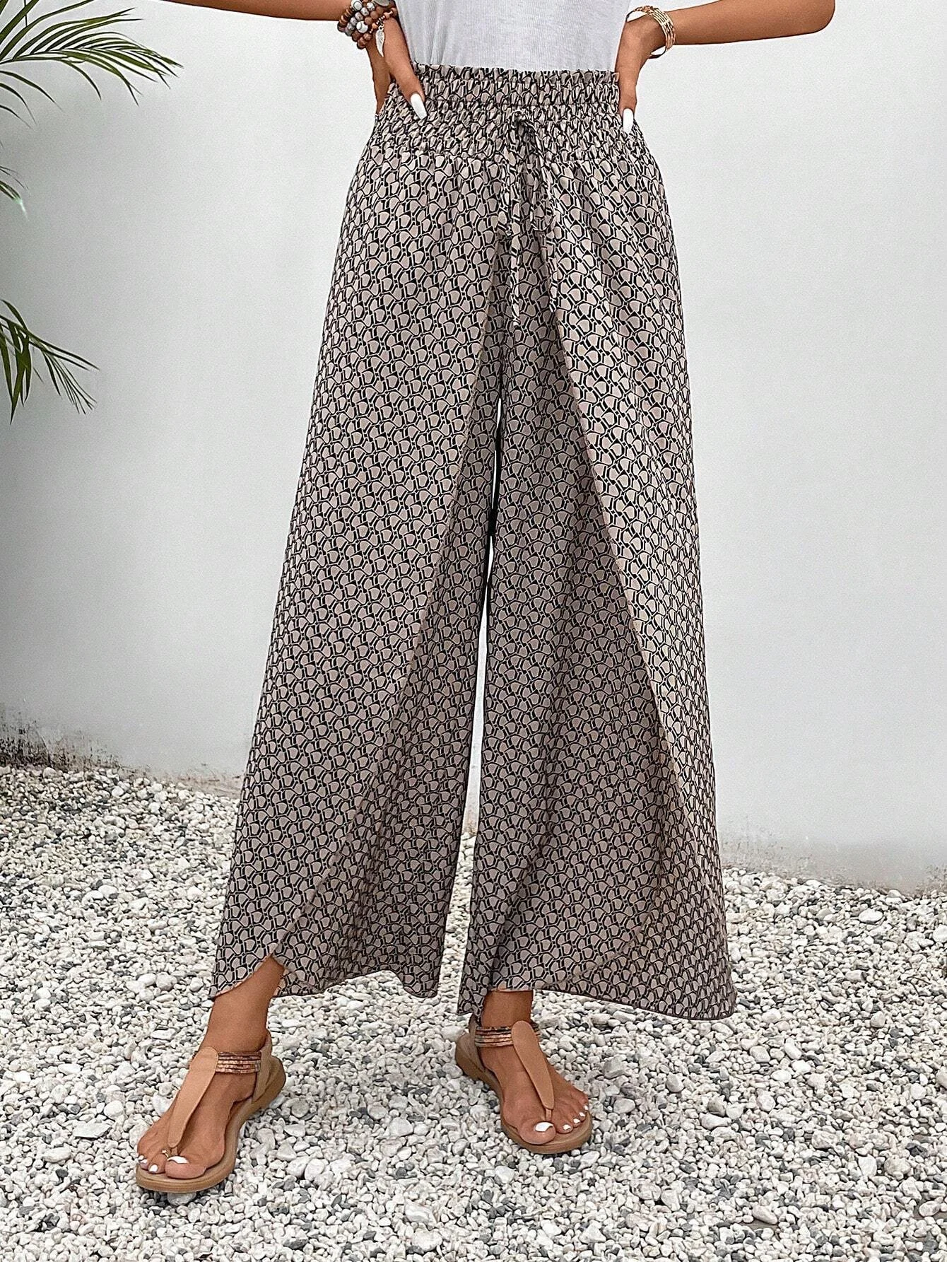 Women's Trousers Daily Going Out Casual Geometric Spring/Fall Pants