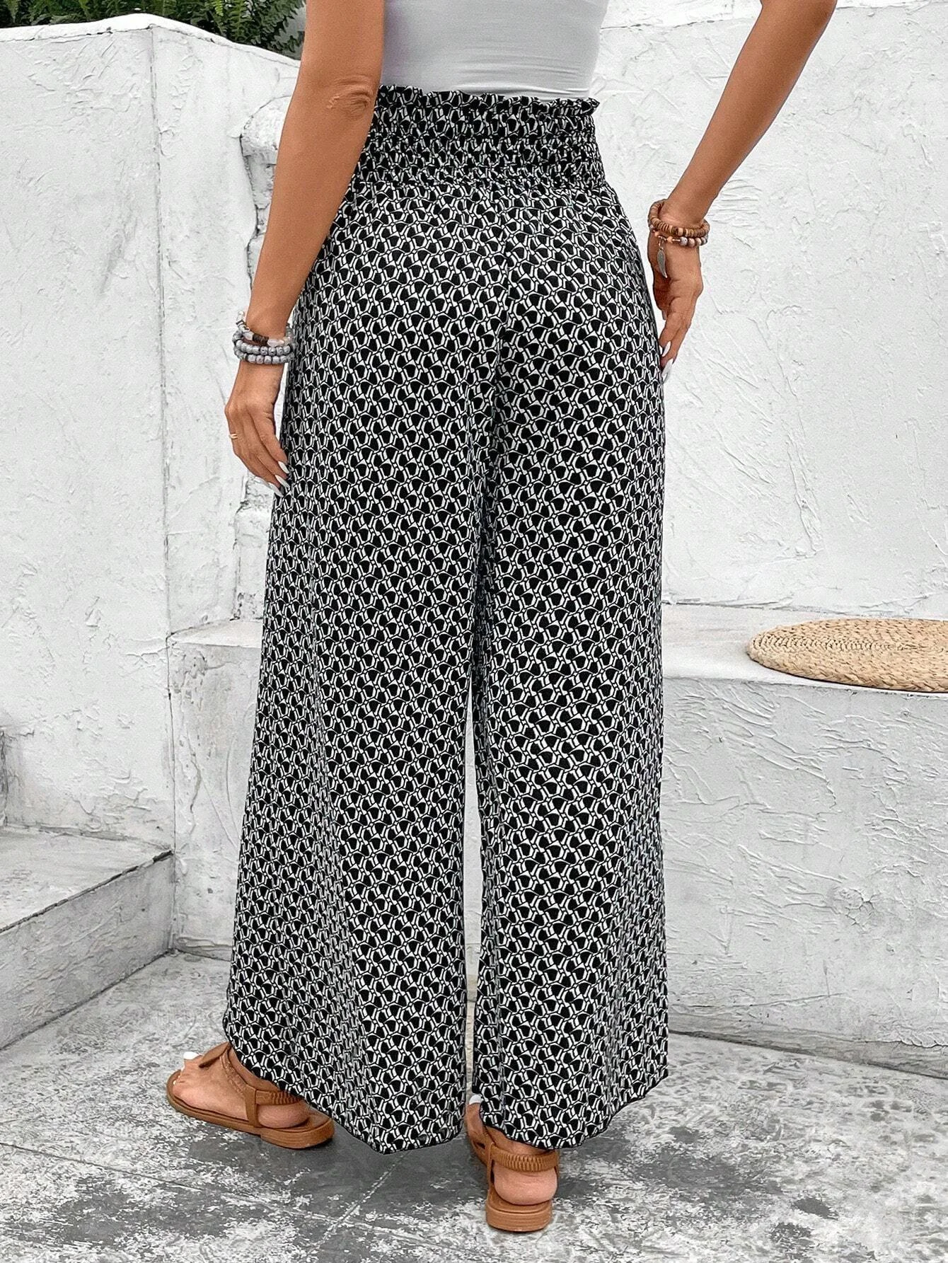 Women's Trousers Daily Going Out Casual Geometric Spring/Fall Pants