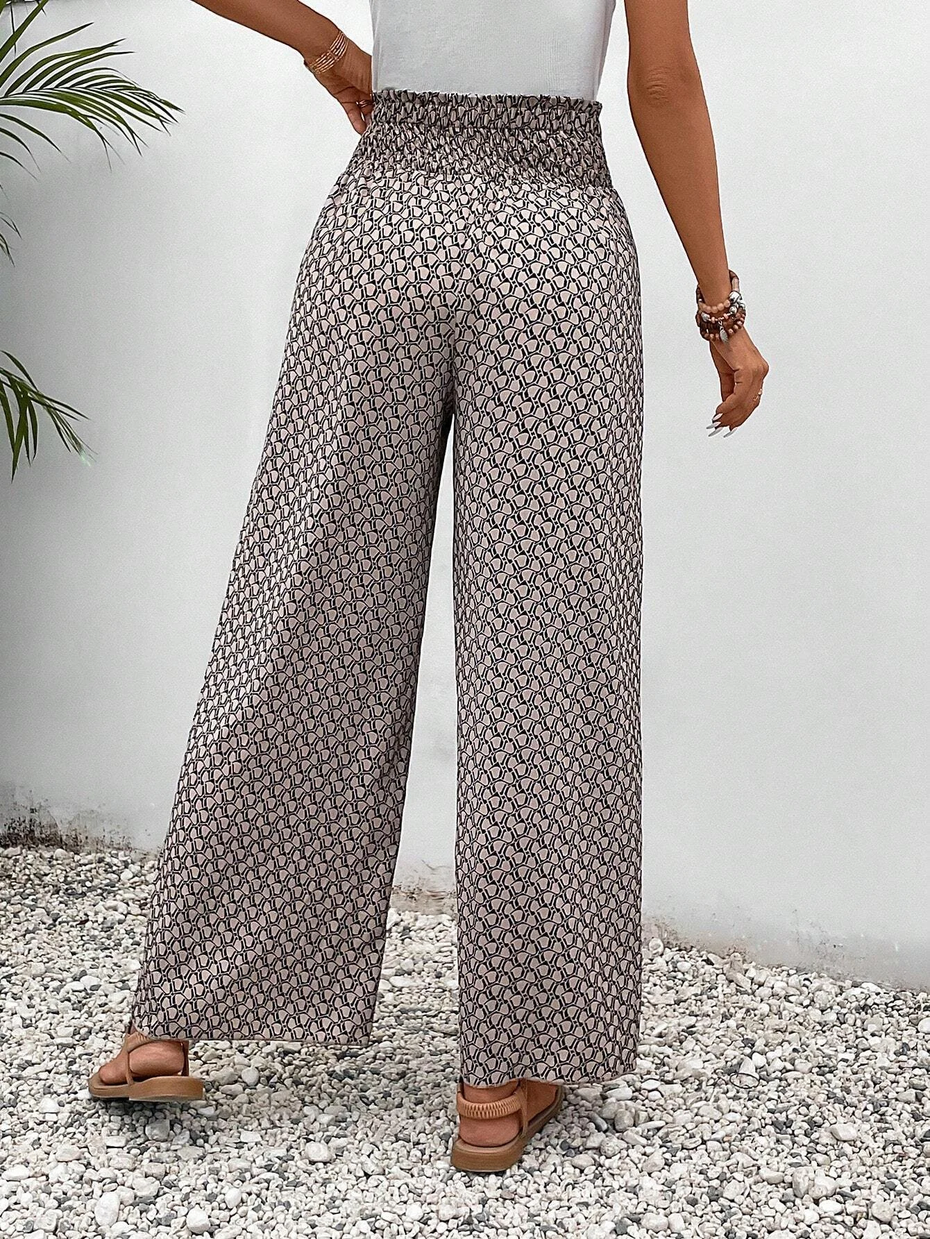 Women's Trousers Daily Going Out Casual Geometric Spring/Fall Pants