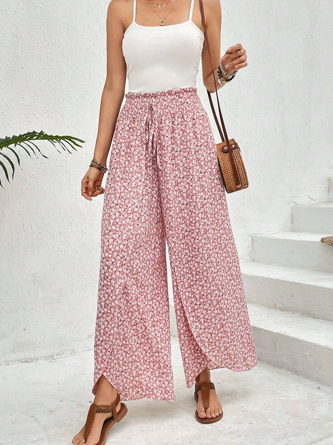 Women's Trousers Daily Going Out Casual Geometric Spring/Fall Pants