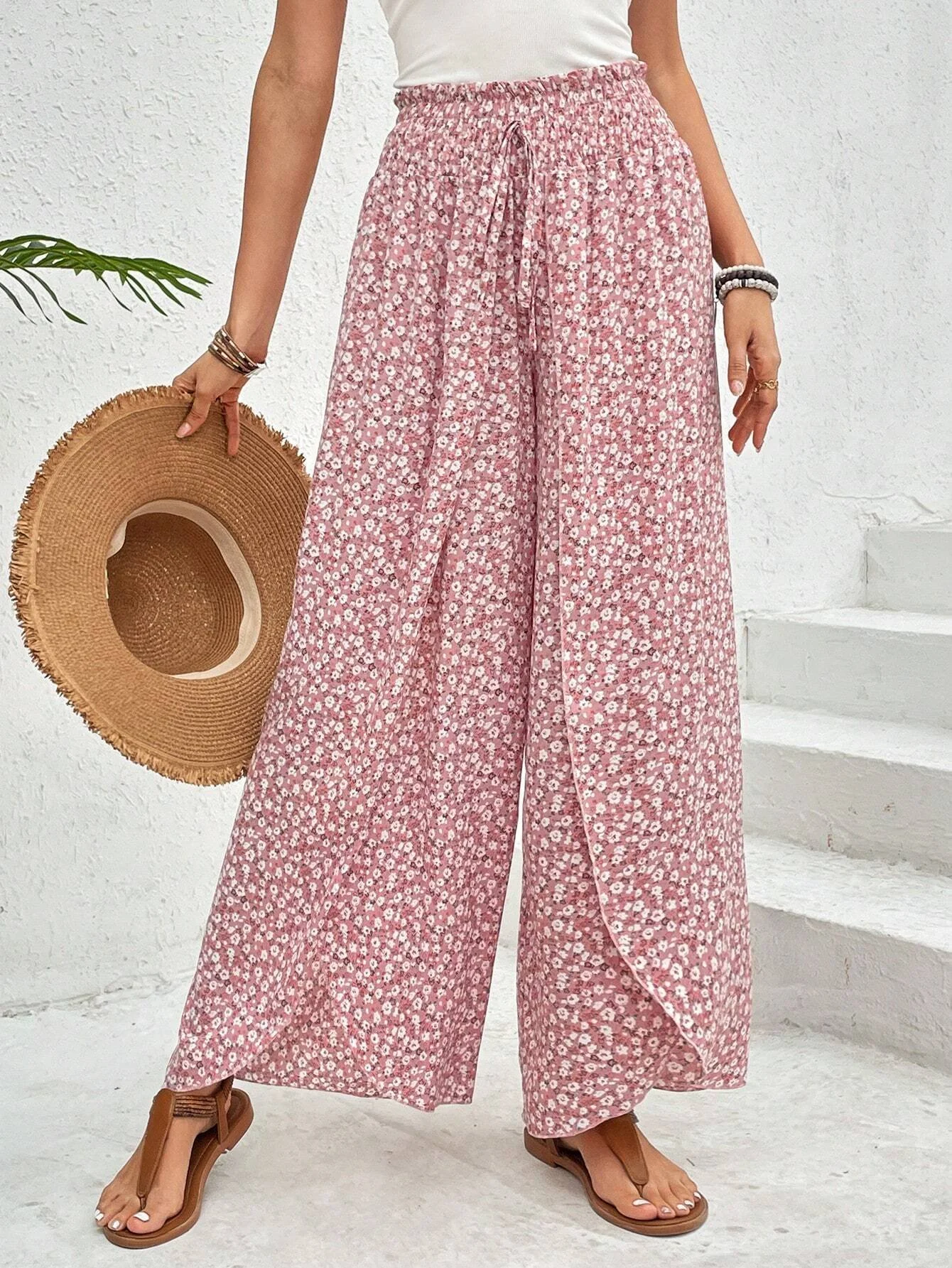 Women's Trousers Daily Going Out Casual Geometric Spring/Fall Pants