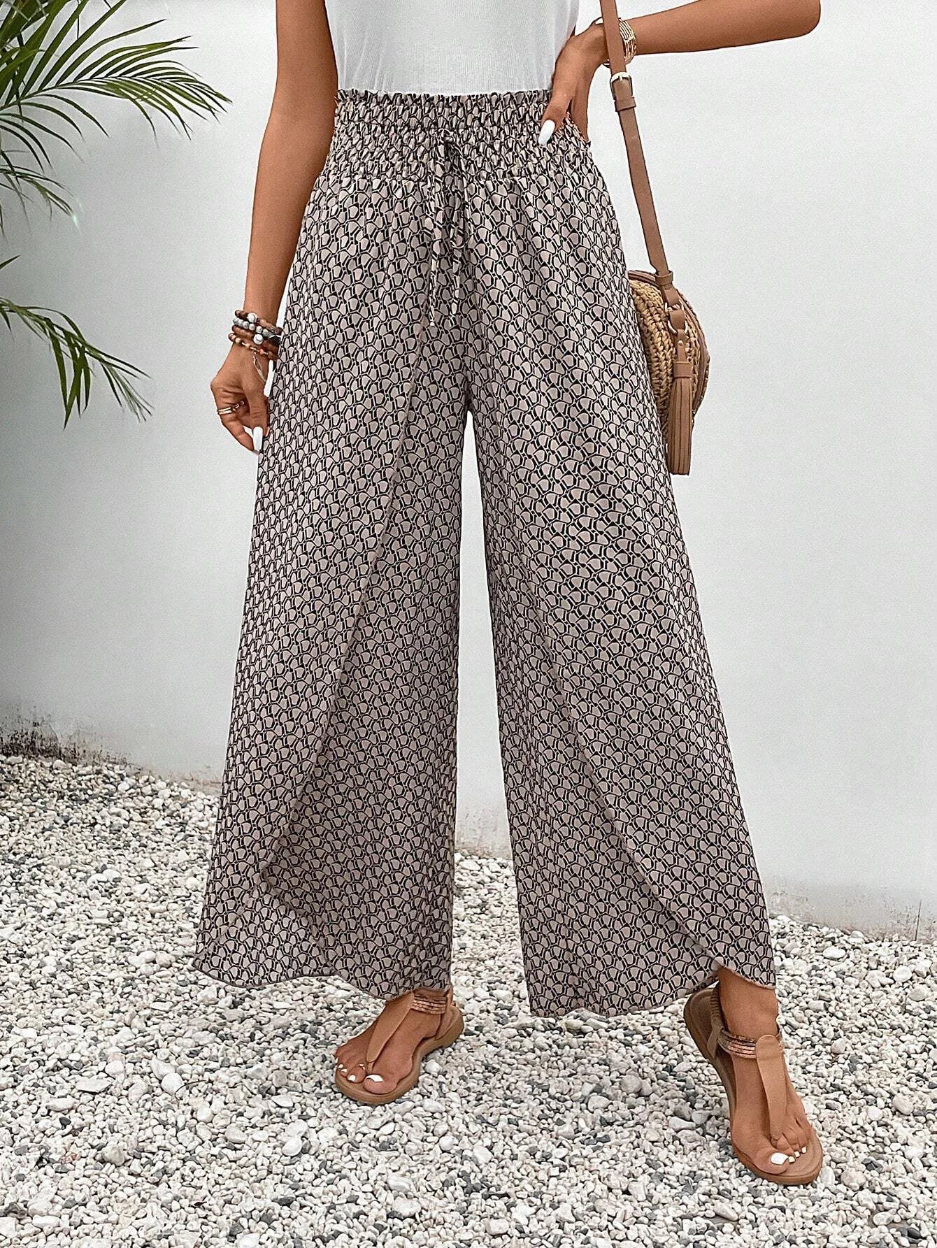 Women's Trousers Daily Going Out Casual Geometric Spring/Fall Pants