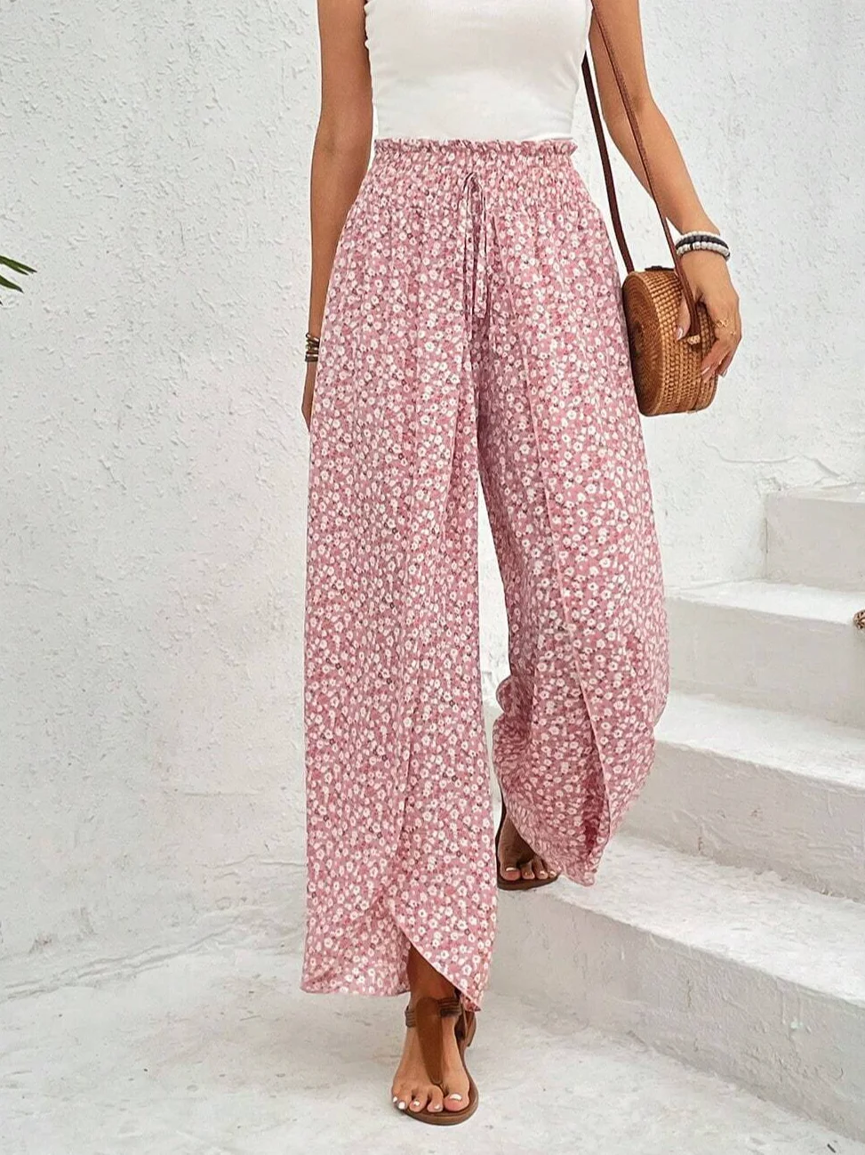 Women's Trousers Daily Going Out Casual Geometric Spring/Fall Pants