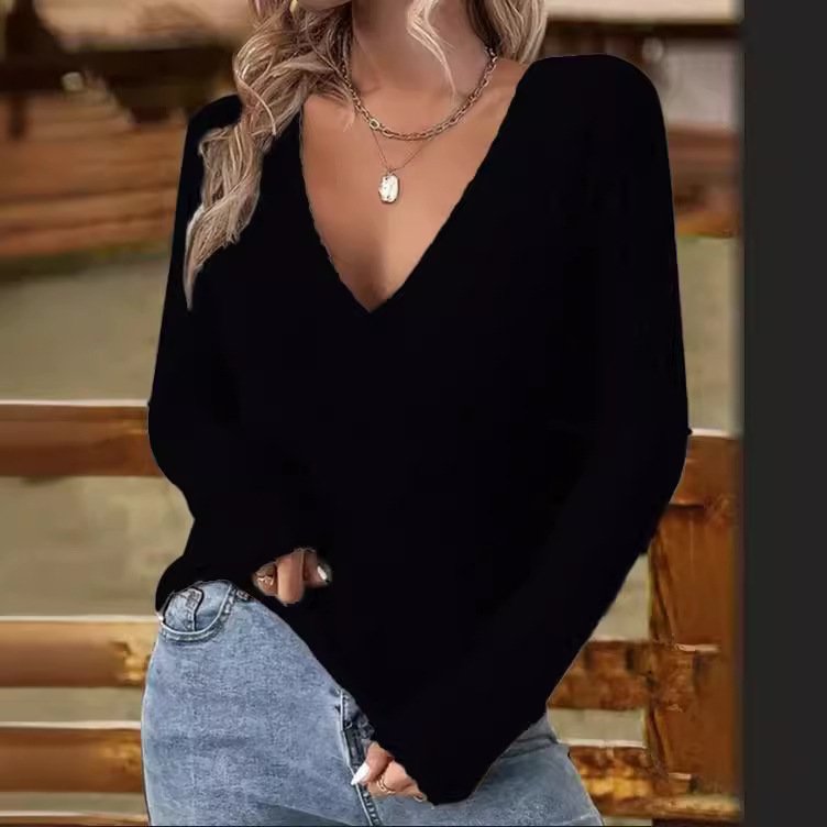 Women's Long Sleeve Tee T-shirt Spring/Fall 3D Printing Jersey V Neck Daily Going Out Casual Top