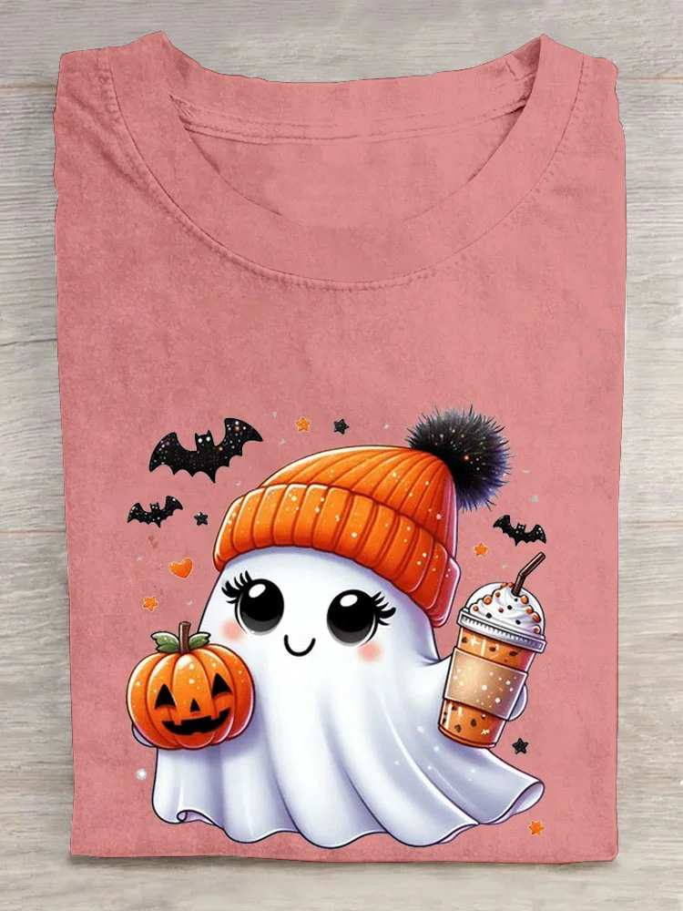 Women's Short Sleeve Tee T-shirt Summer Halloween Cotton Crew Neck Daily Going Out Casual Top