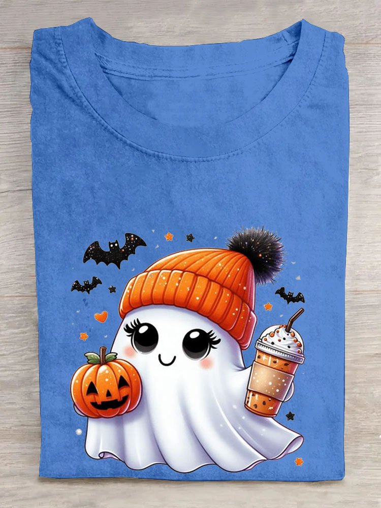 Women's Short Sleeve Tee T-shirt Summer Halloween Cotton Crew Neck Daily Going Out Casual Top