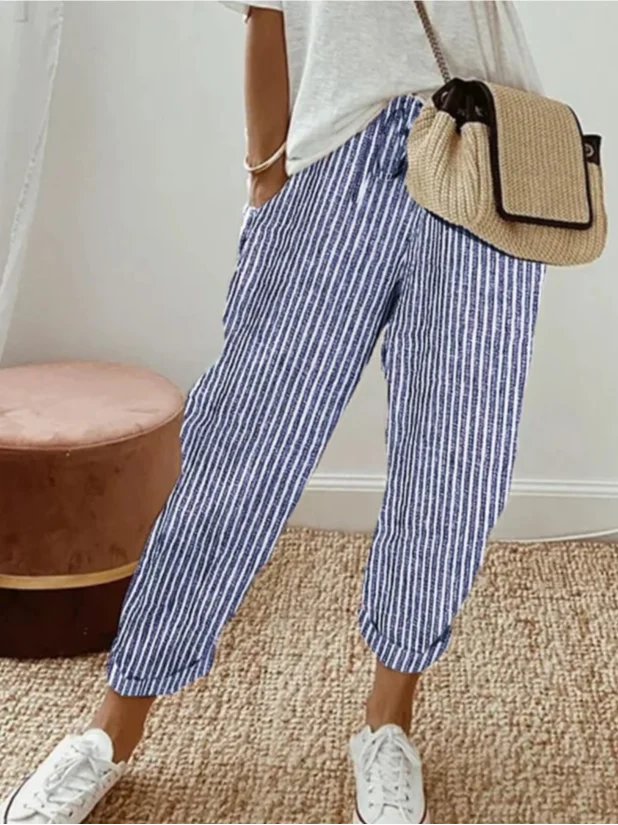 Women's Plain Long Pant Casual Spring/Fall Trousers