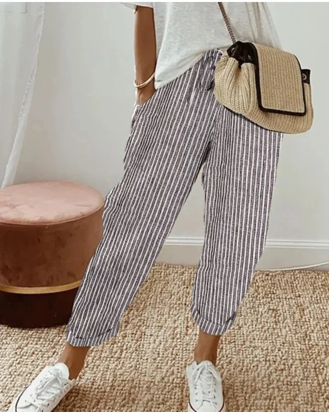 Women's Plain Long Pant Casual Spring/Fall Trousers