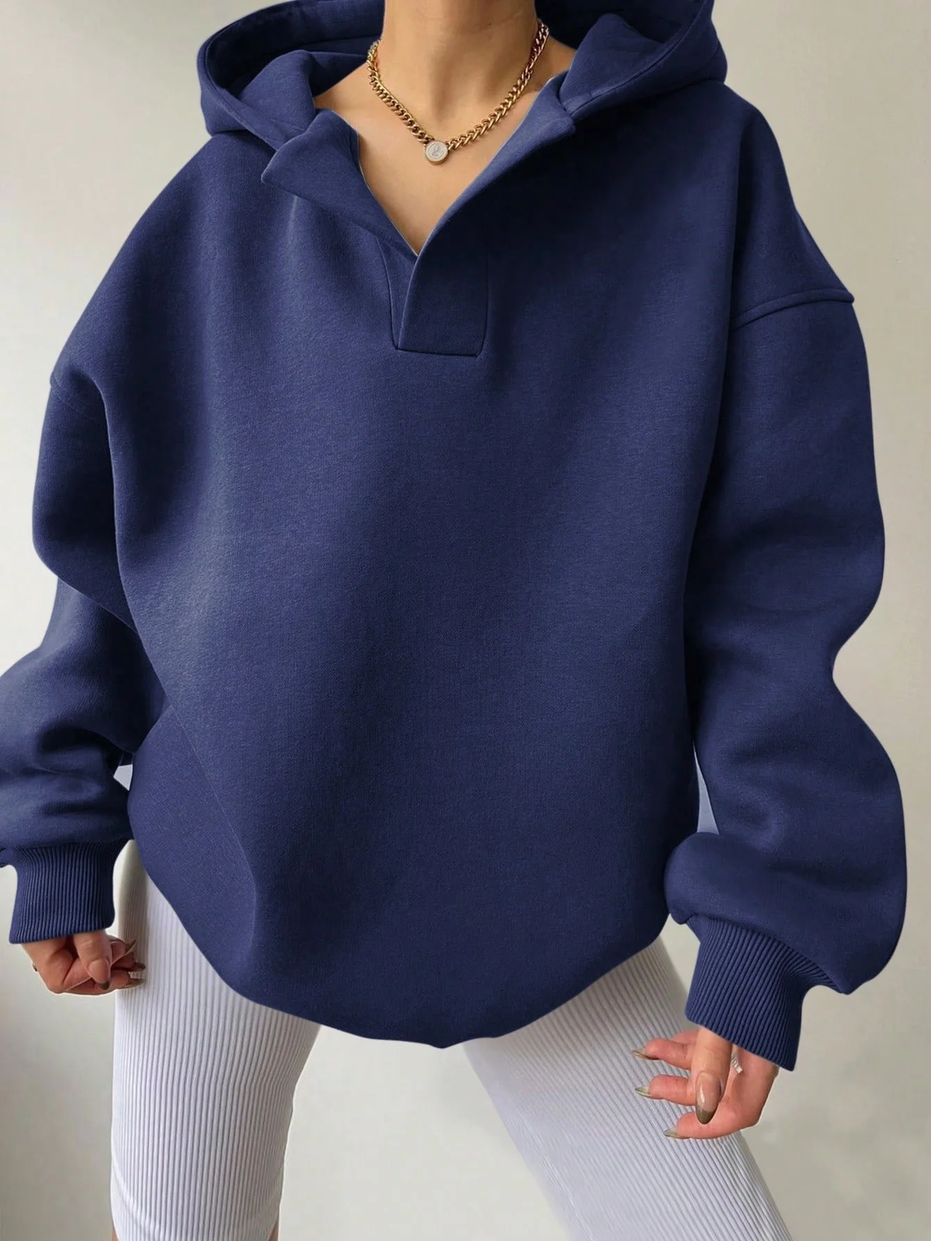 Women's Plain Spring/Fall Long Sleeve Casual Daily Hoodie