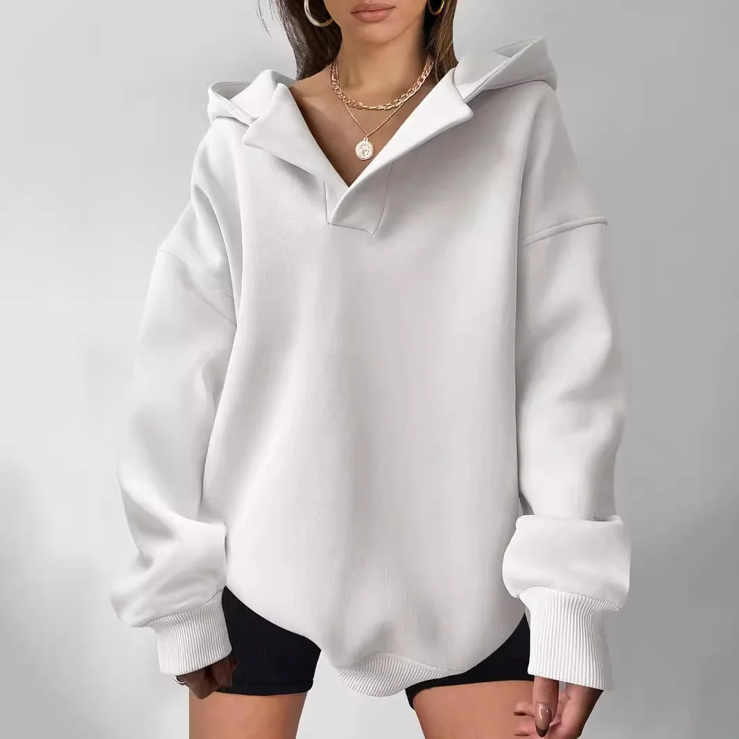 Women's Plain Spring/Fall Long Sleeve Casual Daily Hoodie