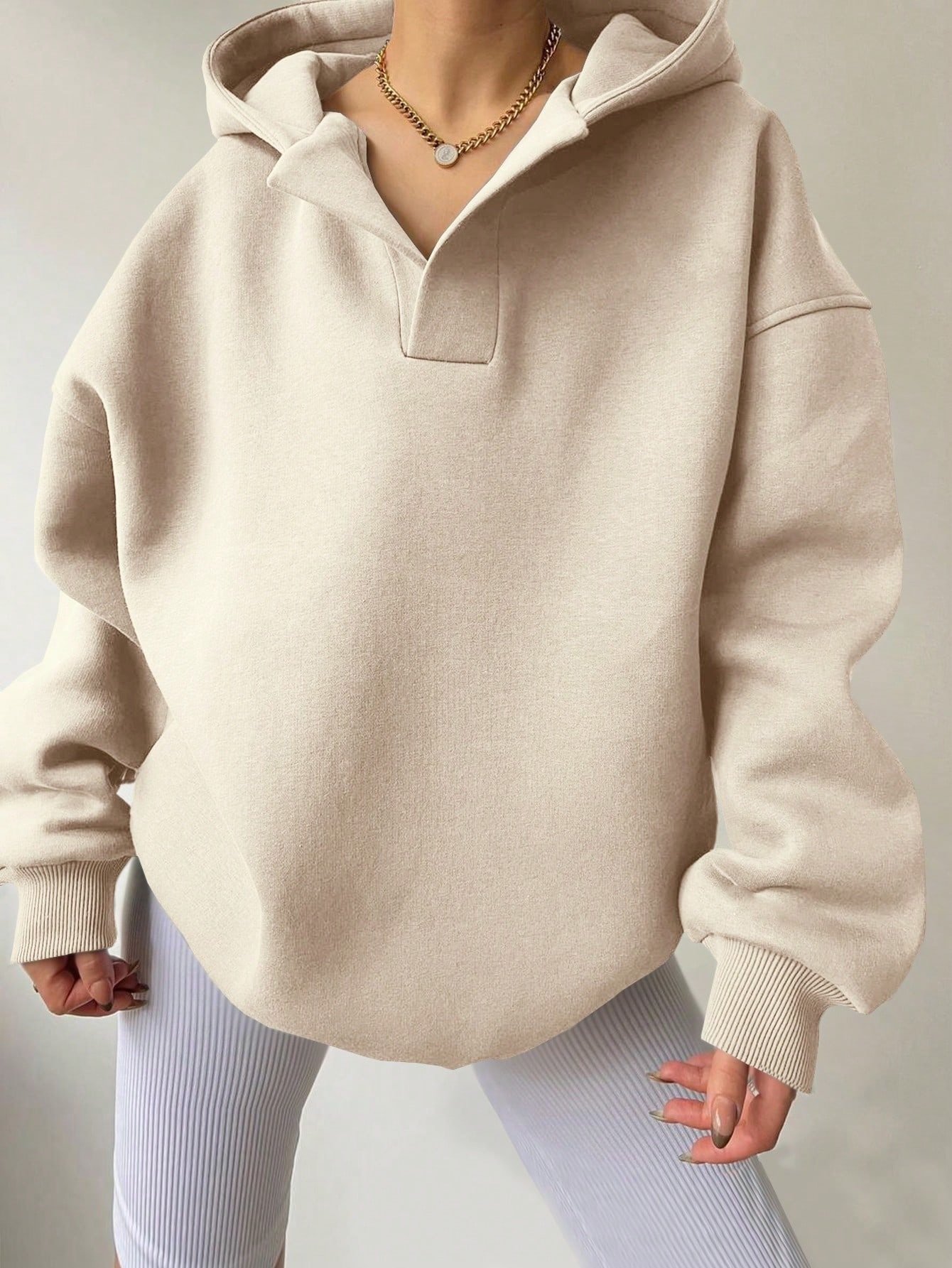 Women's Plain Spring/Fall Long Sleeve Casual Daily Hoodie