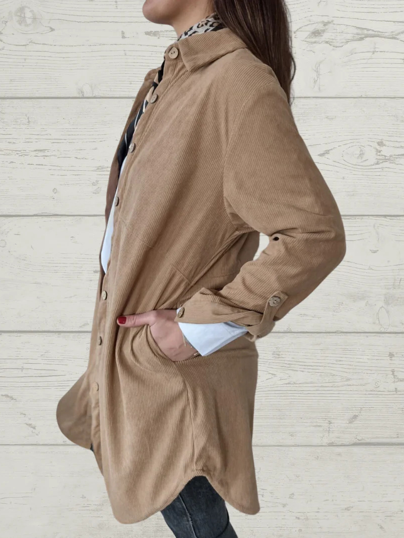 Women's Spring/Fall Outerwear Casual Zipper Plain Long Sleeve Shirt Collar Jacket