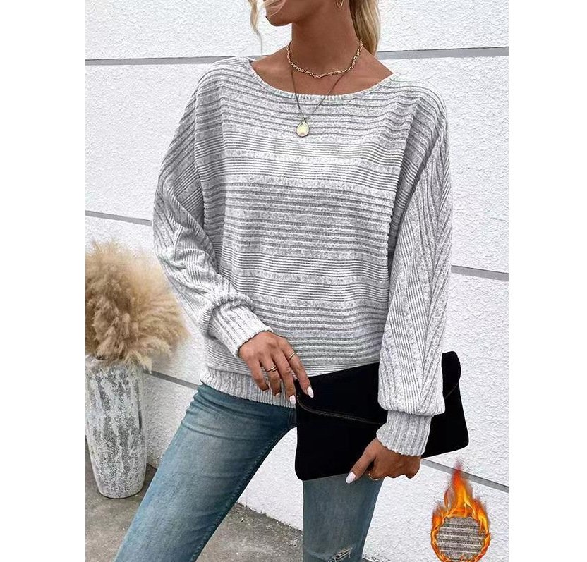 Women's Long Sleeve Blouse Spring/Fall Plain Lace Crew Neck Daily Going Out Casual Top